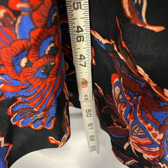 Whistles Black Ruby trailing bloom midi dress size 6 - Picture 11 of 11